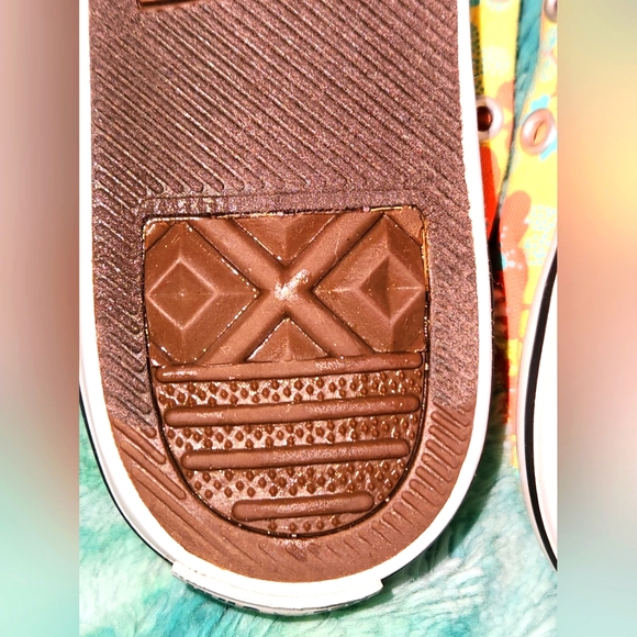 Hard to Find Converse CT Loop 2-Knot Girls Sz 4 Yellow Canvas All-Stars - Picture 6 of 13